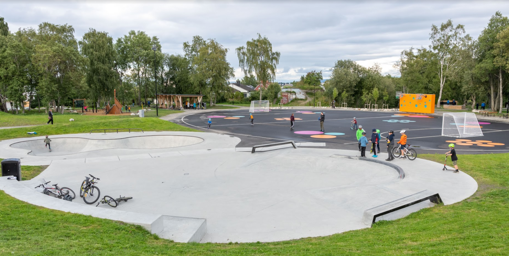 Skjermvegen aktivitetspark ligger på Byåsen i Trondheim