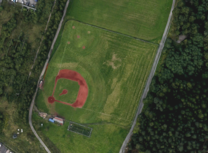Oversikt over Rommen Baseballpark