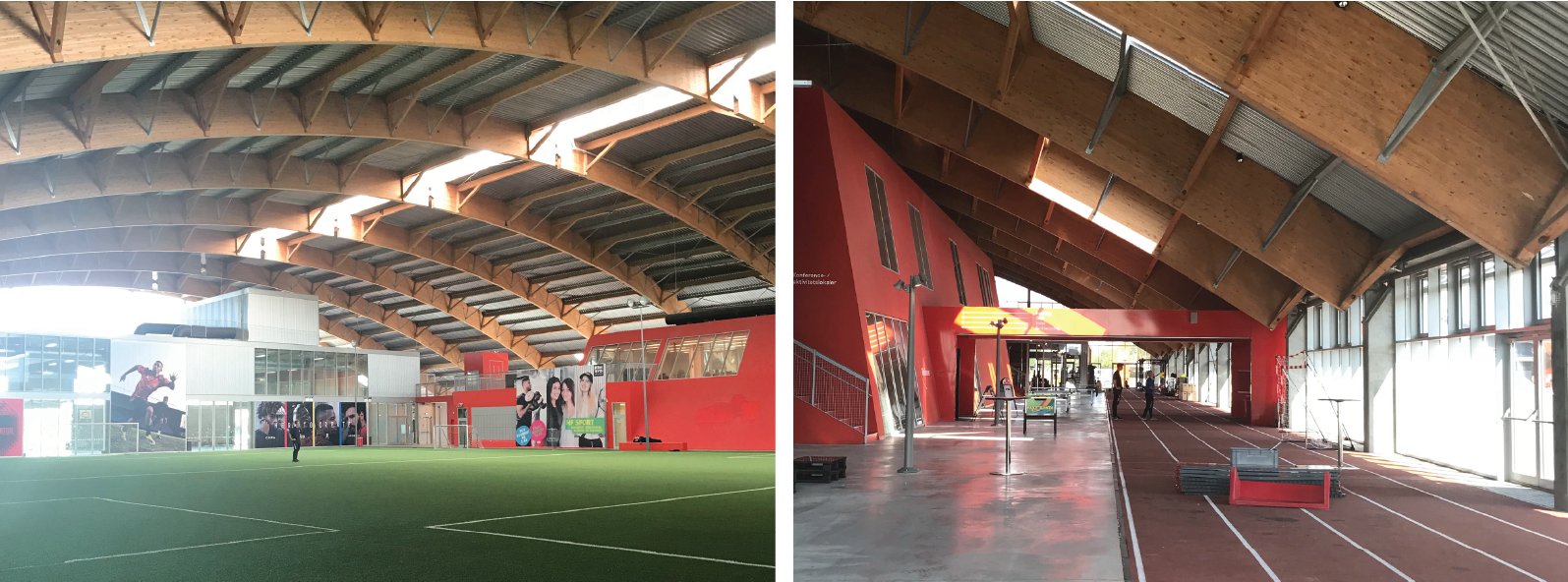 Hafnia-hallen har et bredt spekter av akitivitetsflater til både ballspill og friidrett.