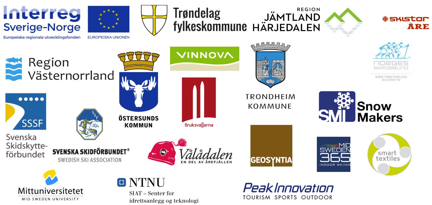 Mange logoer fra partnere i SNÖRIK