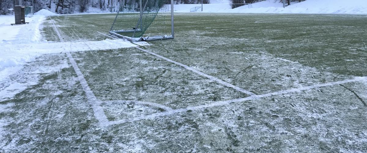 Illustrasjonsbilde kunstgressbane vinterdrift