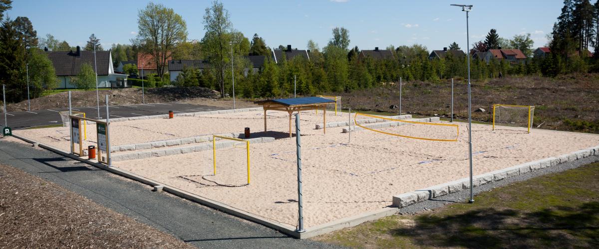 Bilde av beachhåndballbane