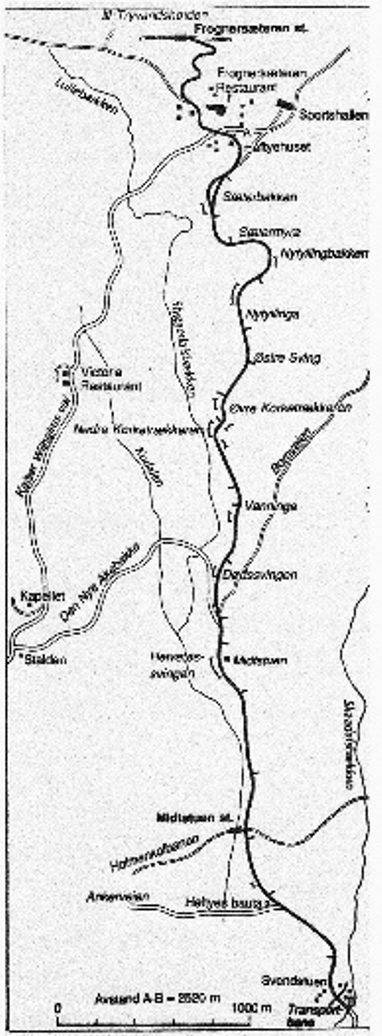 Bilde av den gamle løypetraseen.