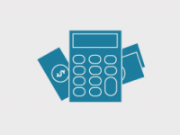 Illustrasjonsbilde, kalkulator og penger