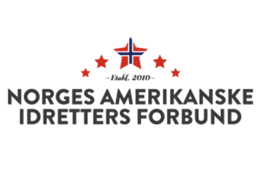 Logoen til NAIF. Forbundsnavnet skrevet ut, med en stjernebue plassert over seg. 