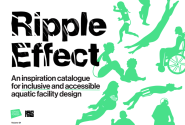 Forsidebildet av inspirasjonskatalogen Ripple effect: En inspirasjonskatalog for inkluderende og tilgjengelige vannfasiliteter
